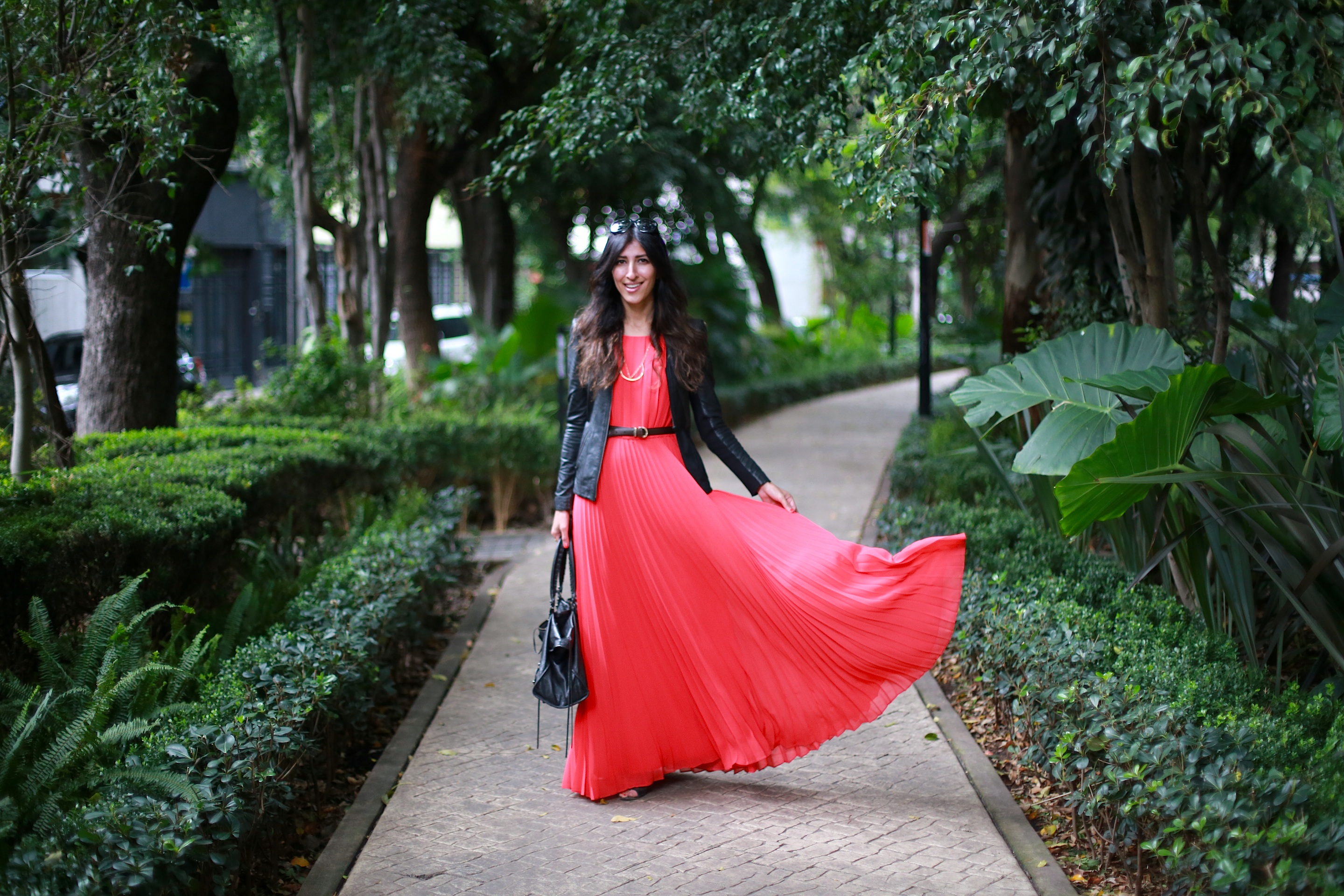 Maxi skirts or dresses with full skirts are my favorite pieces to partner with this jacket!