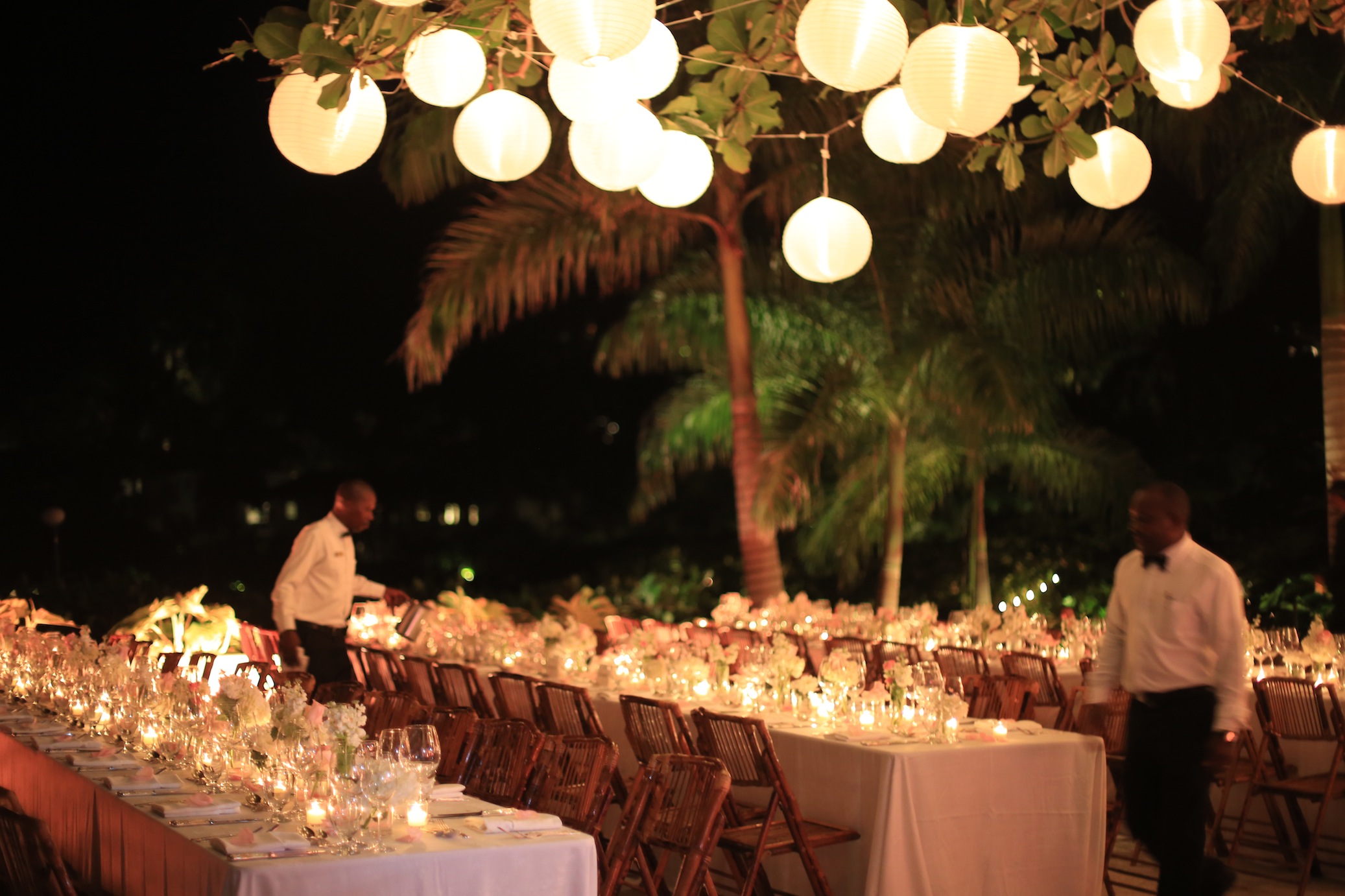 The beautiful reception at Round Hill Hotel